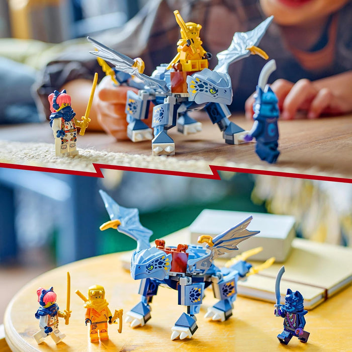 LEGO NINJAGO Riyu der Babydrache, Drachen-Spielzeug mit 3 Mini-Figuren, baubares Ninja-Spielzeug für 6-jährige Jungs und Mädchen, actionreiches Geschenk für Kinder 71810
