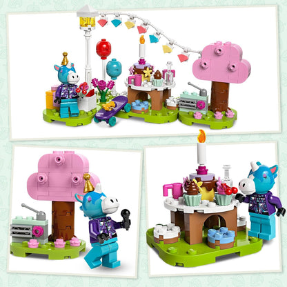 LEGO Animal Crossing Julian’s Birthday Party Creative Building Toy for 6 Plus Year Old Kids, Girls & Boys, with Julian Horse Minifigure from the Video Game Series, Birthday Gift Idea 77046