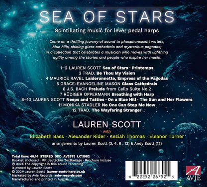 Lauren Scott: Sea of Stars: Scintillating Music for Lever Pedal Harp