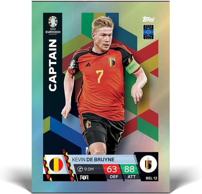 Topps Official Euro 2024 Match Attax - Méga Multipack - Contient 32 Cartes Euro 2024 Match Attax Plus 2 Cartes aléatoires en édition limitée.