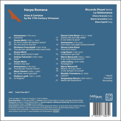 Harpa Romana: Arias & Cantatas By the 17th-century Virtuosos