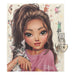 Depesche 12957 TOPModel Kitty and Doggy-Agenda en Beige, con Motivo de Modelo y Gato, Libro con 192 páginas rayadas y Cierre, Multicolor (0012957