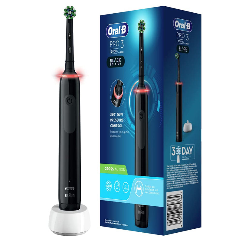 Oral-B Pro 3 Cross Action in Schwarz