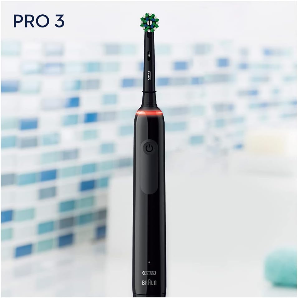 Oral-B Pro 3 Cross Action in Schwarz