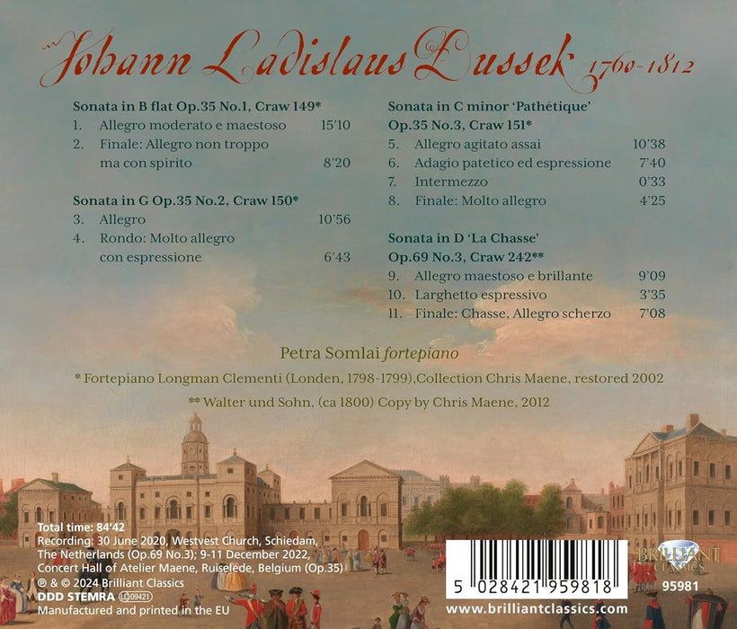 Dussek: Complete Piano Sonatas: Sonatas, Op. 35 & Op. 69, No. 3 - Volume 10