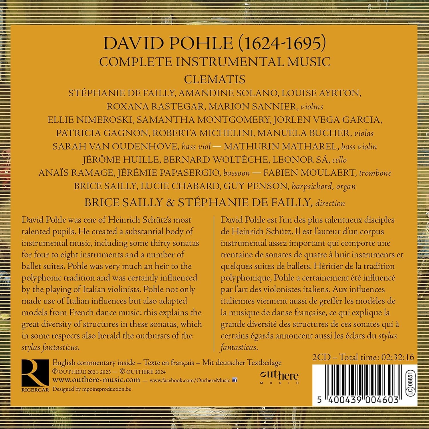 David Pohle: Complete Sonatas & Ballet Music