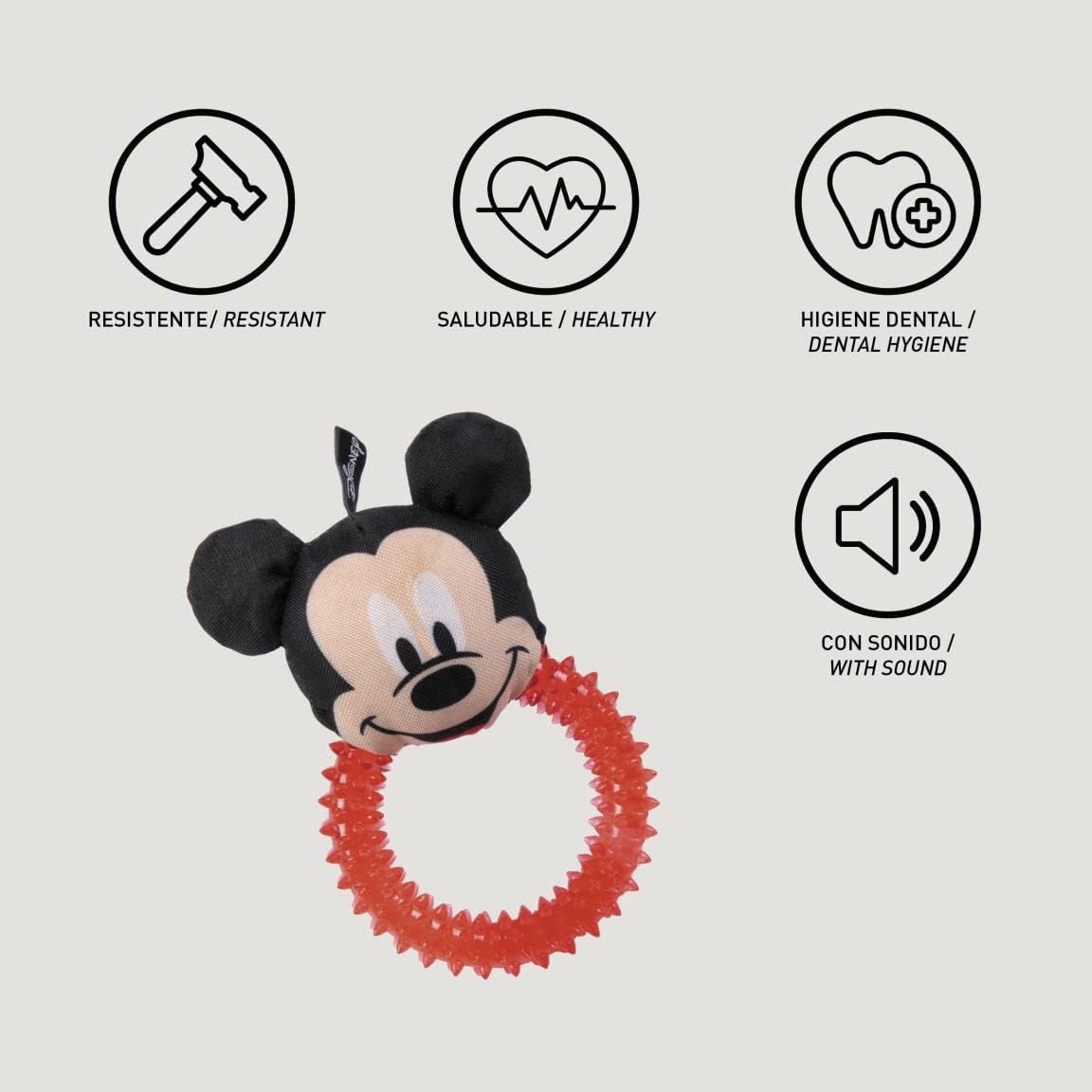 CERDÁ LIFE'S LITTLE MOMENTS - For Fan Pets | Mickey Mouse Dog Teether - Officially Licensed By Disney®