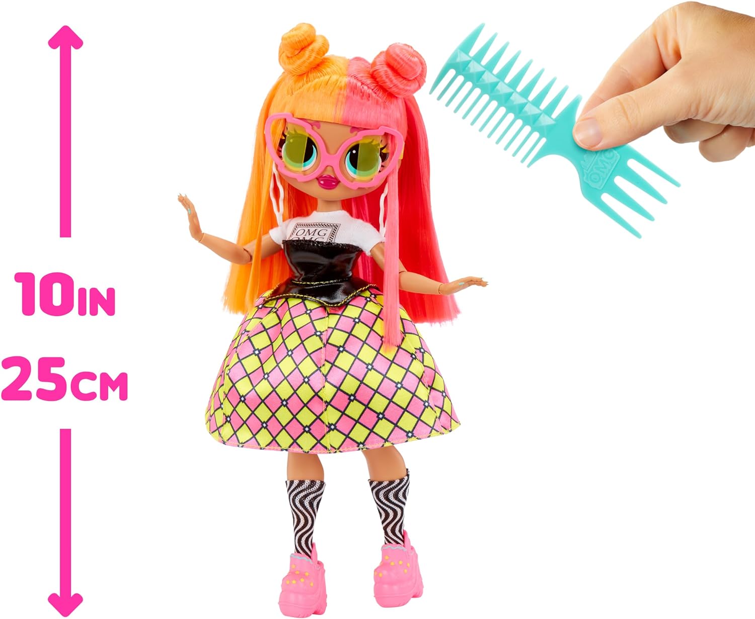 L.O.L. Surprise! OMG Modepuppe - Neonlicious - Mit Zahlreichen Überraschungen, Einschließlich Wandelbarer Mode und Fabelhaften Accessoires - Ideal für Kinder ab 4 Jahren