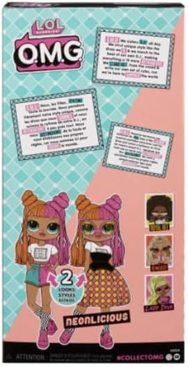 L.O.L. Surprise! OMG Modepuppe - Neonlicious - Mit Zahlreichen Überraschungen, Einschließlich Wandelbarer Mode und Fabelhaften Accessoires - Ideal für Kinder ab 4 Jahren
