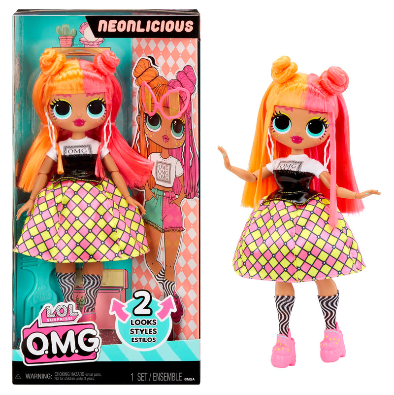 L.O.L. Surprise! OMG Modepuppe - Neonlicious - Mit Zahlreichen Überraschungen, Einschließlich Wandelbarer Mode und Fabelhaften Accessoires - Ideal für Kinder ab 4 Jahren