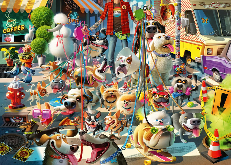 Ravensburger 12000876 Dog Walker 1000 Piece Jigsaw Puzzles for Adults and Kids Age 12 Years Up-Animals, Multicolour, One Size