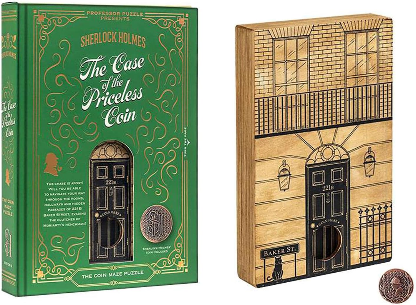 Sherlock Holmes - The Case of the Priceless Coin - Mystery quiz game/maze puzzle by Professor Puzzle