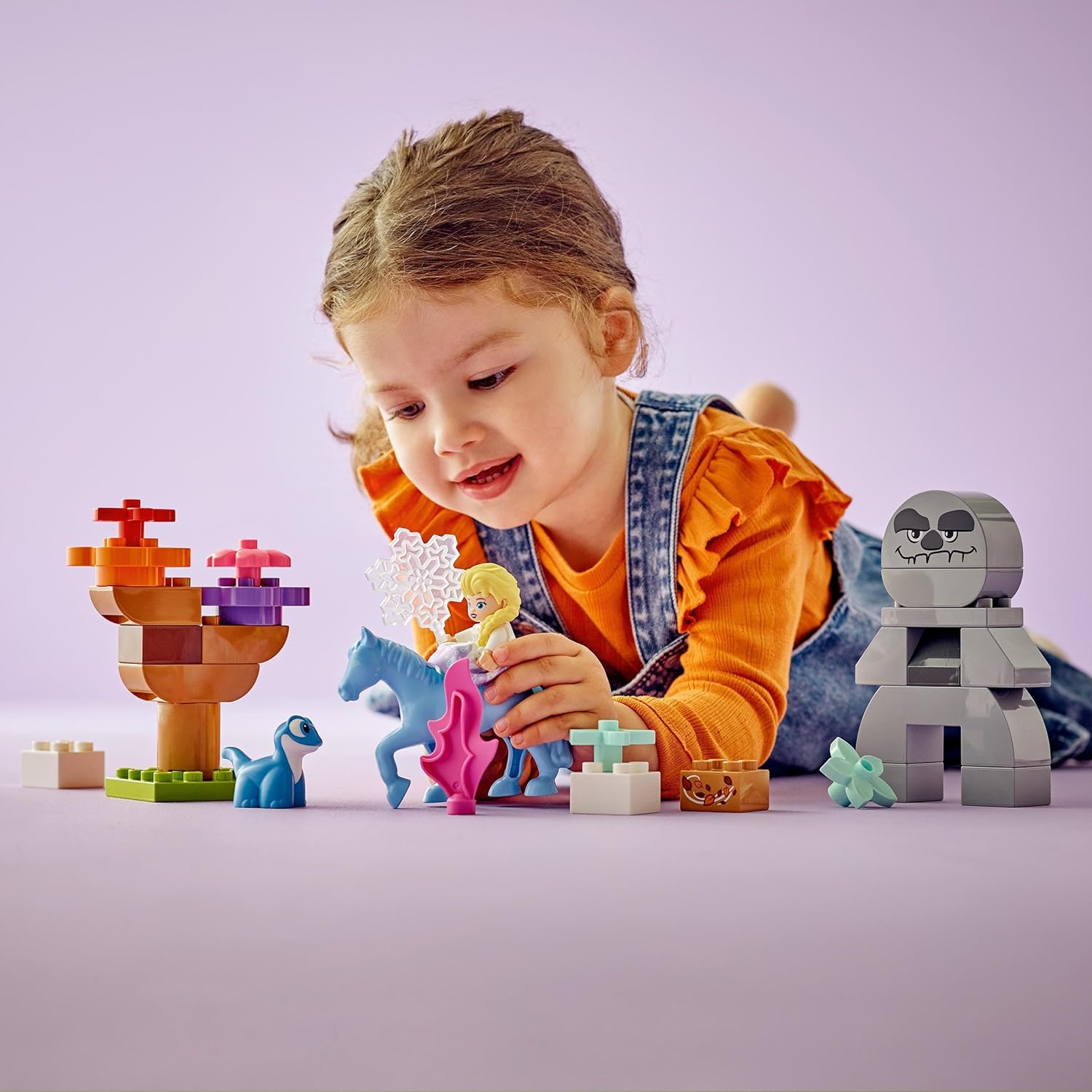 LEGO DUPLO Disney Elsa & Bruni in the Enchanted Forest, Frozen 2 Learning Toy for 2 Plus Year Old Toddlers, Girls & Boys, with 4 Characters Incl an Els Mini-Doll Figure, Birthday Gift Idea 10418