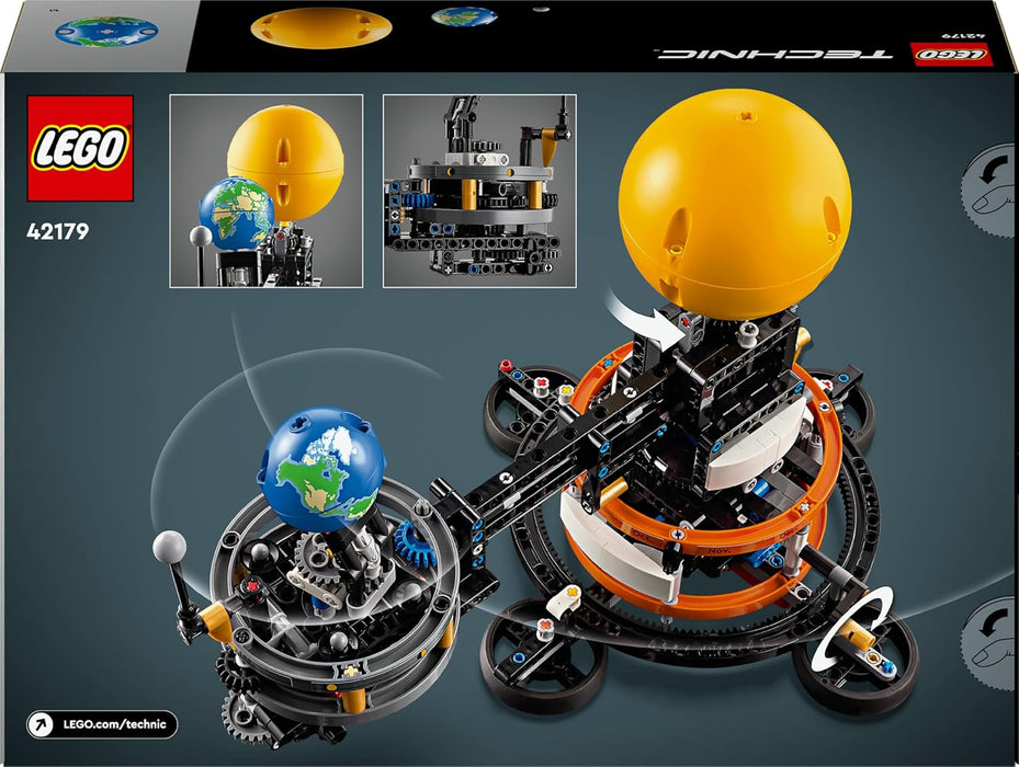 LEGO Technic Pianeta Terra e Luna in Orbita, Giochi Spaziali per Bambini e Bambine da 10 Anni in su, Sistema Solare Giocattolo da Costruire con Pianeti, Sole e Funzione di Rotazione, Idea Regalo 42179