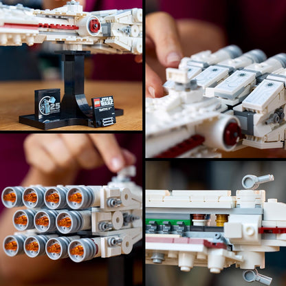 LEGO Star Wars Tantive IV Set, Collectible 25th Anniversary Starship Model Kit for Adults to Build, Iconic Vehicle from A New Hope, Memorabilia Home, Office Décor Gifts for Men, Women & Fans 75376