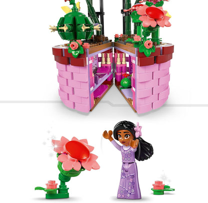 LEGO | Disney Encanto Isabela’s Flowerpot, Buildable Orchid Flower Toy for 9 Plus Year Old Kids, Girls & Boys, with Film Character Mini-Doll Figure, and Cactus, Fun Birthday Gift 43237