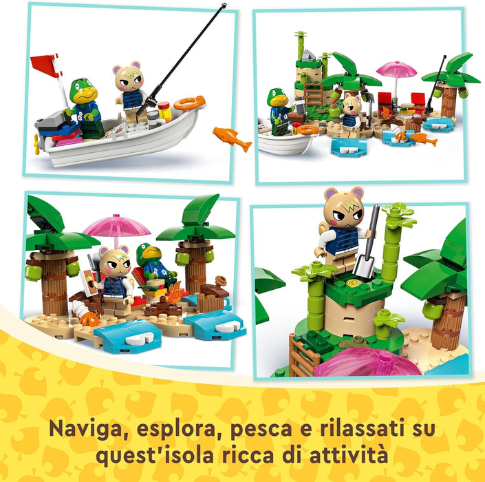 LEGO Animal Crossing Kapp’n’s Island Boat Tour, Buildable Creative Toy for 6 Plus Year Old Kids, Girls & Boys, Features 2 Minifigures from the Video Game Series Including Marshal, Birthday Gift 77048