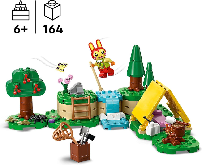 LEGO Animal Crossing Bunnie’s Outdoor Activities Buildable Creative Play Toy for 6 Plus Year Old Kids, Girls & Boys, with Tent and Rabbit Minifigure from the Video Game, Birthday Gift Idea 77047