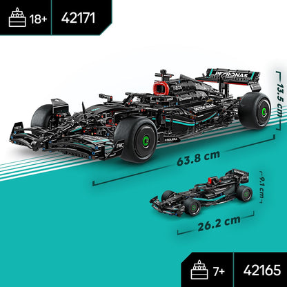 LEGO Technic Mercedes-AMG F1 W14 E Performance Race Car Spielzeug für Kinder, Jungen und Mädchen ab 7 Jahren, Pull-Back Modell Fahrzeug Set, Schlafzimmer Dekoration, Geburtstag Geschenkidee 42165