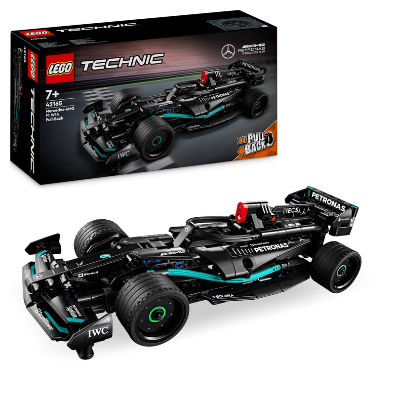 LEGO Technic Mercedes-AMG F1 W14 E Performance Race Car Spielzeug für Kinder, Jungen und Mädchen ab 7 Jahren, Pull-Back Modell Fahrzeug Set, Schlafzimmer Dekoration, Geburtstag Geschenkidee 42165