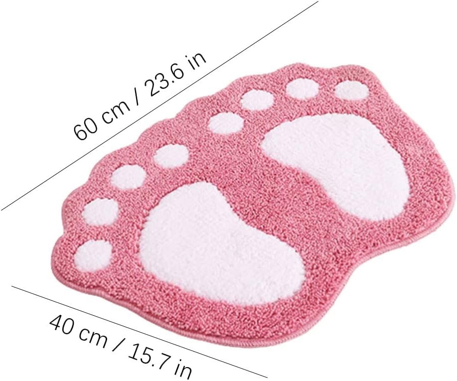 ETHORY Beautiful Creative Rug Cute Soft Plush Furry Shag Area Rug Fibre Fast water absorption Floor Decoration Carpet Mat Bath ‎Kitchen cozy