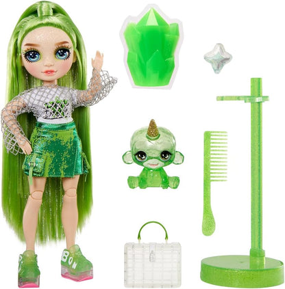 Rainbow High Fashion Doll with Slime & Pet - Jade (Green) - 28 cm Shimmer Doll with Sparkle Slime, Magical Pet and Fashion Accessories - Kids Toy - Great for Ages 4-12 Years