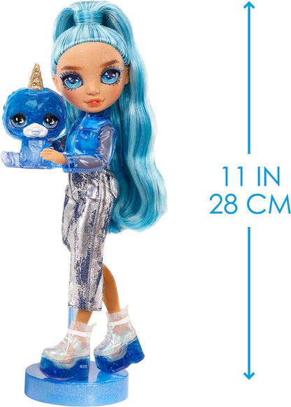 Rainbow High Fashion Doll with Slime & Pet - Skyler (Blue) - 28 cm Shimmer Doll with Sparkle Slime, Magical Pet and Fashion Accessories - Kids Toy - Great for Ages 4-12 Years
