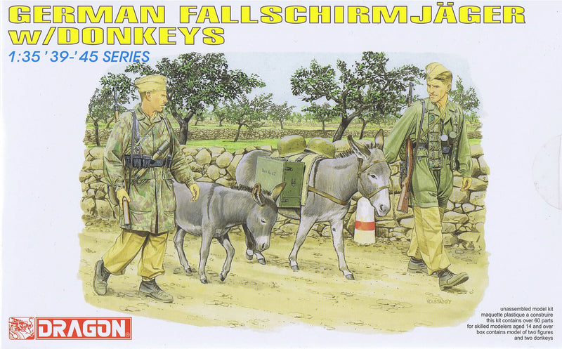 Dragon Models 1/35 Fallschirmjager w/Donkeys ** DML6077