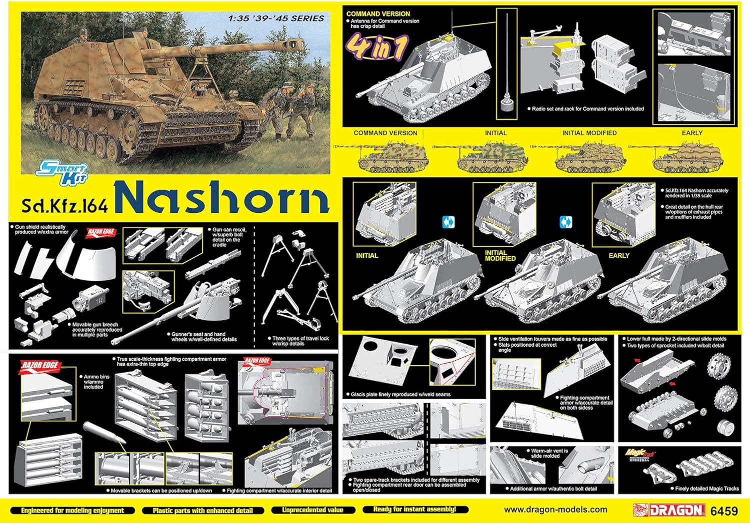 1/35 Sd Kdz 164 Nashorn (4 In 1)