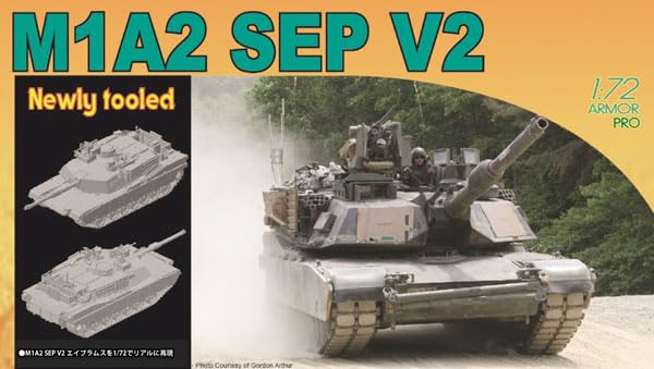 1/72 American M1A2 Abrams SEP V2 Modello in plastica