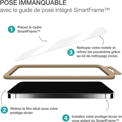 Bigben 3D Tempered Glass Screen Protector for Samsung Galaxy S24 Ultra + SmartFrame