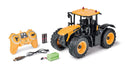 Carson 500907653 500907653-1:16 RC JCB 2.4G 100% RTR Vehicle, Functions Light and Sound, Remote Controlled Tractor, Single, Yellow JCB Tractor Single