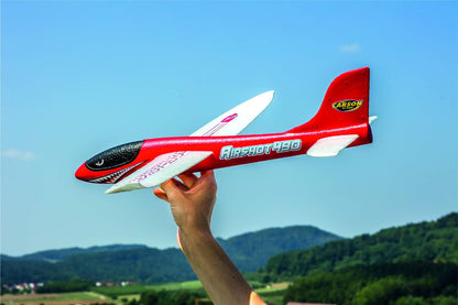 Carson 500504013 500504013 Slider Airshot 490, Throw Glider, 100% Ready to Fly, Glider for Throwing, Almost Indestructible, Perfect Flight Properties, Made of Styrofoam, Red