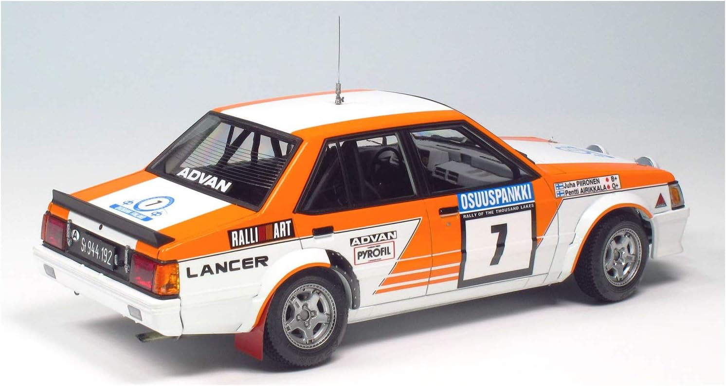 Platz NuNu 1/24 Scale Lancer Turbo '82 Rally of 1000 Lakes - Plastic Model Building Kit # PN24018 - Plastic Model Building Kit # PN24018