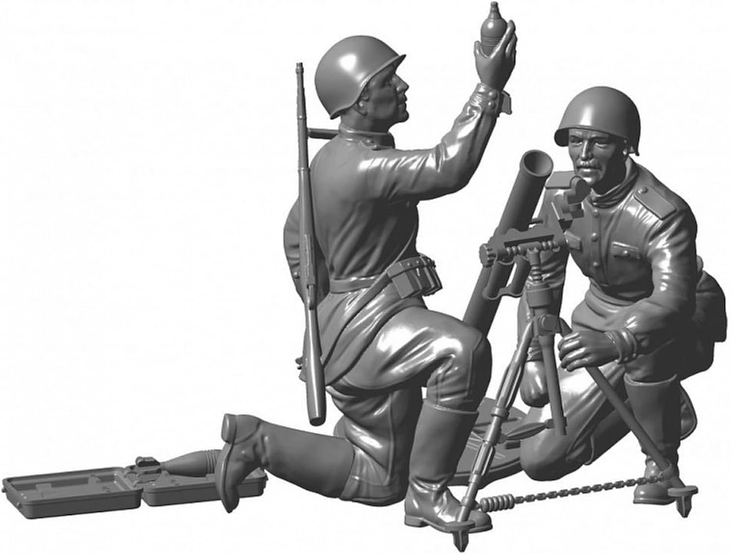 Zvezda 500783651-1:35 WWII Russische motorfiets M-72 met vijzel