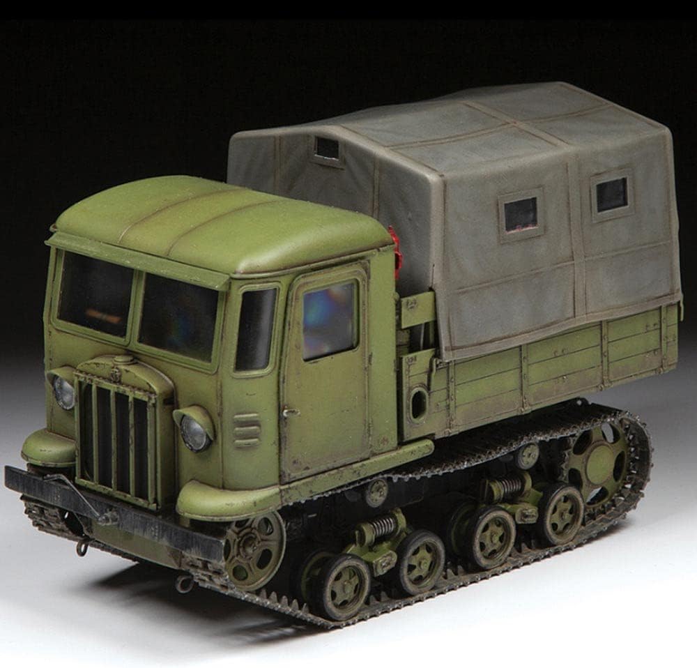 Zvezda 3663 1:35 Sov. STZ-5 Artellery Tractor Model Kit, Plastic Kit, Assembly Kit, Detailed Replica, Unpainted