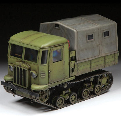Zvezda 3663 1:35 Sov. STZ-5 Artellery Tractor Model Kit, Plastic Kit, Assembly Kit, Detailed Replica, Unpainted
