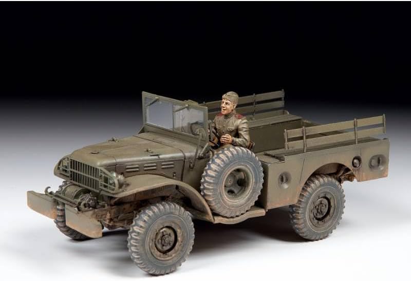 Zvezda - Model Car Us WWII Military Multi-Purpose Vehicle 3/4t Dodge Wc-52 3664| 1:35