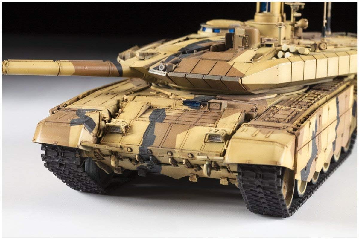 Zvezda- Batalla Principal 500783675-Tanque Main Ruso 1:35, maqueta, construcción de Modelos, aficiones, Manualidades, Kit de plástico, Color Plateado (3675