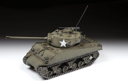Zvezda 3676 1:35 M4A3 (76) W Sherman Model, Plastic Kit for Assembly, Detailed Replica, Unvarnished