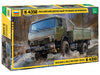 Zvezda 3692 1:35 Russian 2Axle Military Truck K-4350-Model, Plastic Kit for Assembly, Detailed Replica, Unvarnished