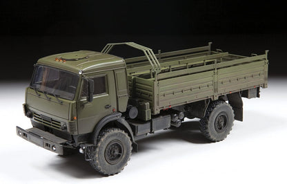 Zvezda 3692 1:35 Russian 2Axle Military Truck K-4350-Model, Plastic Kit for Assembly, Detailed Replica, Unvarnished
