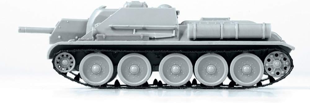 Zvezda 5043 1:72 SU-122 Soviet Tank Destroyer Model, Plastic Kit for Assembly, Detailed Replica, Unvarnished