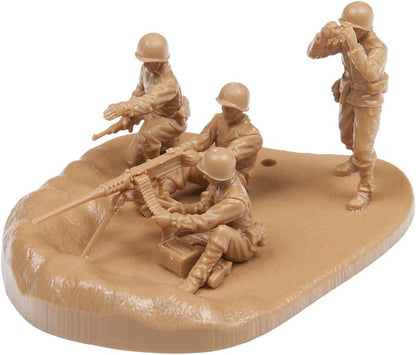 Zvezda -6286 US Machine Gun Browning w/Crew, Scale 1/72, Model Kit, ZS6286