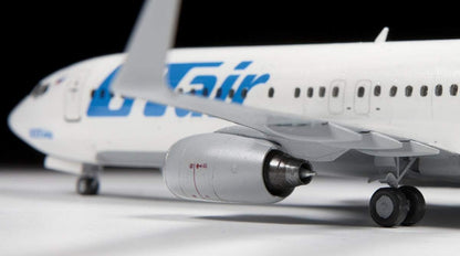 Zvezda- Fahrzeug 500787019-1:144 Boeing 737-800, maqueta, construcción de Modelos, Hobby, Manualidades, Kit de plástico, Color Plateado (7019
