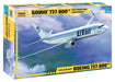 Zvezda- Fahrzeug 500787019-1:144 Boeing 737-800, maqueta, construcción de Modelos, Hobby, Manualidades, Kit de plástico, Color Plateado (7019