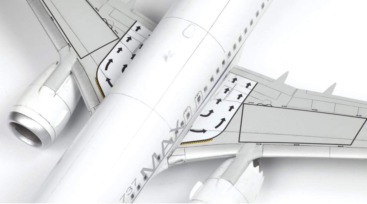 Zvezda- Boeing 737-8 MAX Other License vehículo 500787026-Boeing 144-Maqueta de construcción (1:144), Color Plateado, Mittel (7026