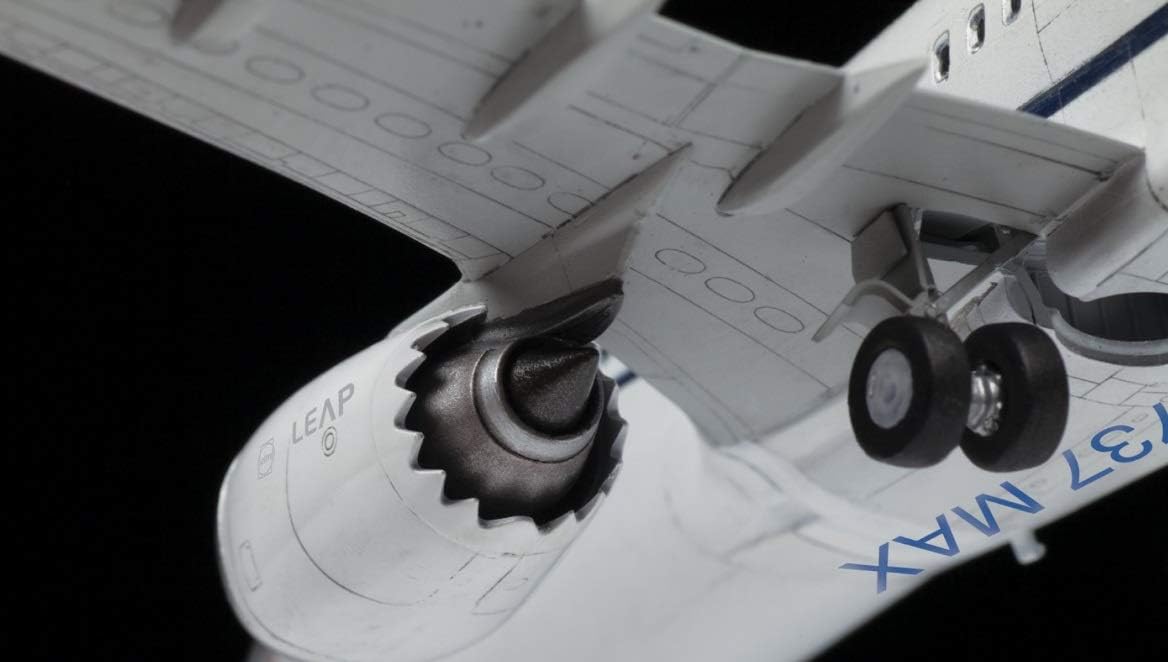 Zvezda- Boeing 737-8 MAX Other License vehículo 500787026-Boeing 144-Maqueta de construcción (1:144), Color Plateado, Mittel (7026