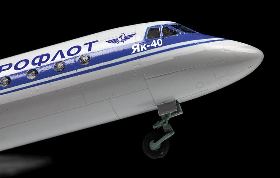 Zvezda -7030-Yak-401/144 Turbojet Passenger Aircraft, 1/144 Scale, Plastic Model Kit, ZS7030