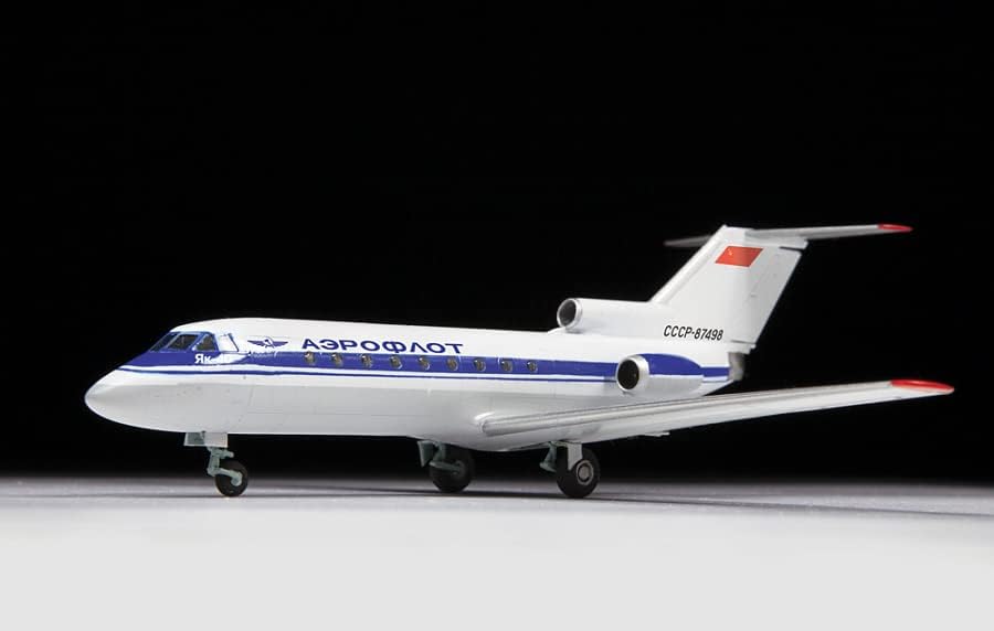 Zvezda -7030-Yak-401/144 Turbojet Passenger Aircraft, 1/144 Scale, Plastic Model Kit, ZS7030